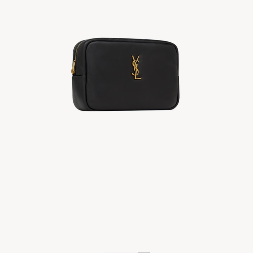 YSL black cosmetic bag